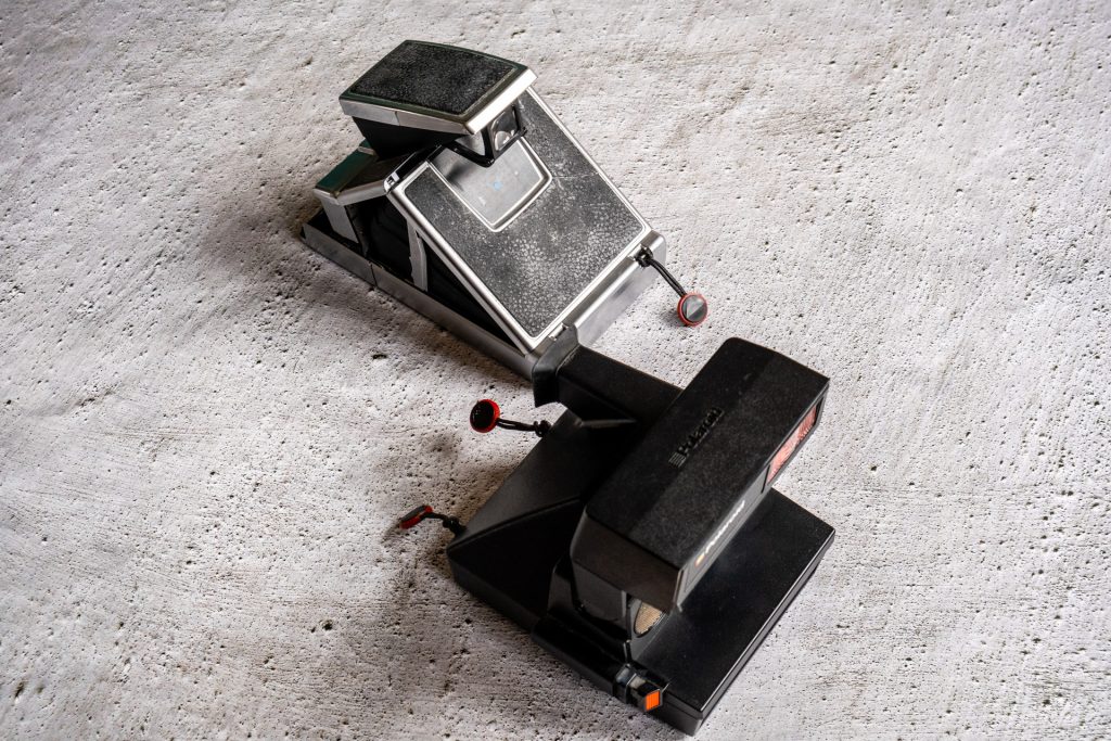 Polaroid SX-70 and Polaroid 670AF with Peak Design anchors