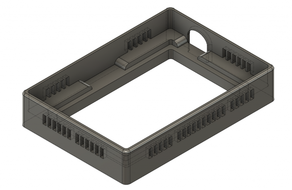My Raleno 104 lightbox adapter model in Fusion 360